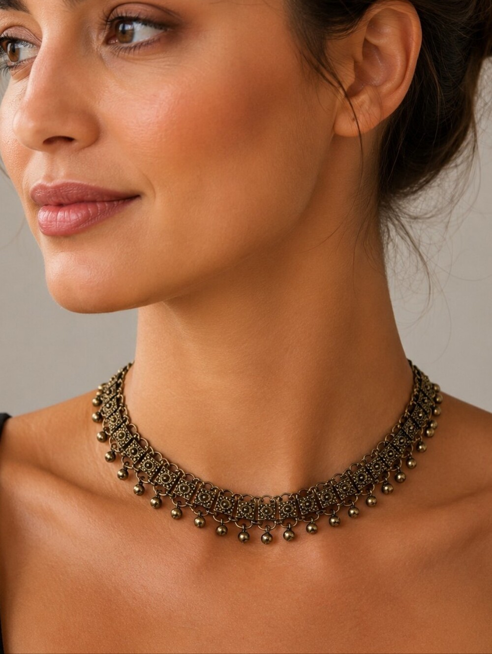 Vintage Ethnic Statement Festival Choker Necklace